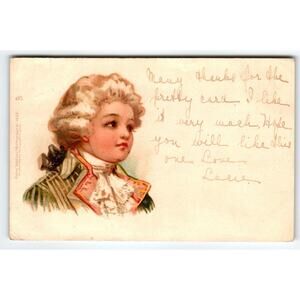 Frances Brundage Postcard Coming Men Studies Of Boys Green Coat Child Tuck 1539